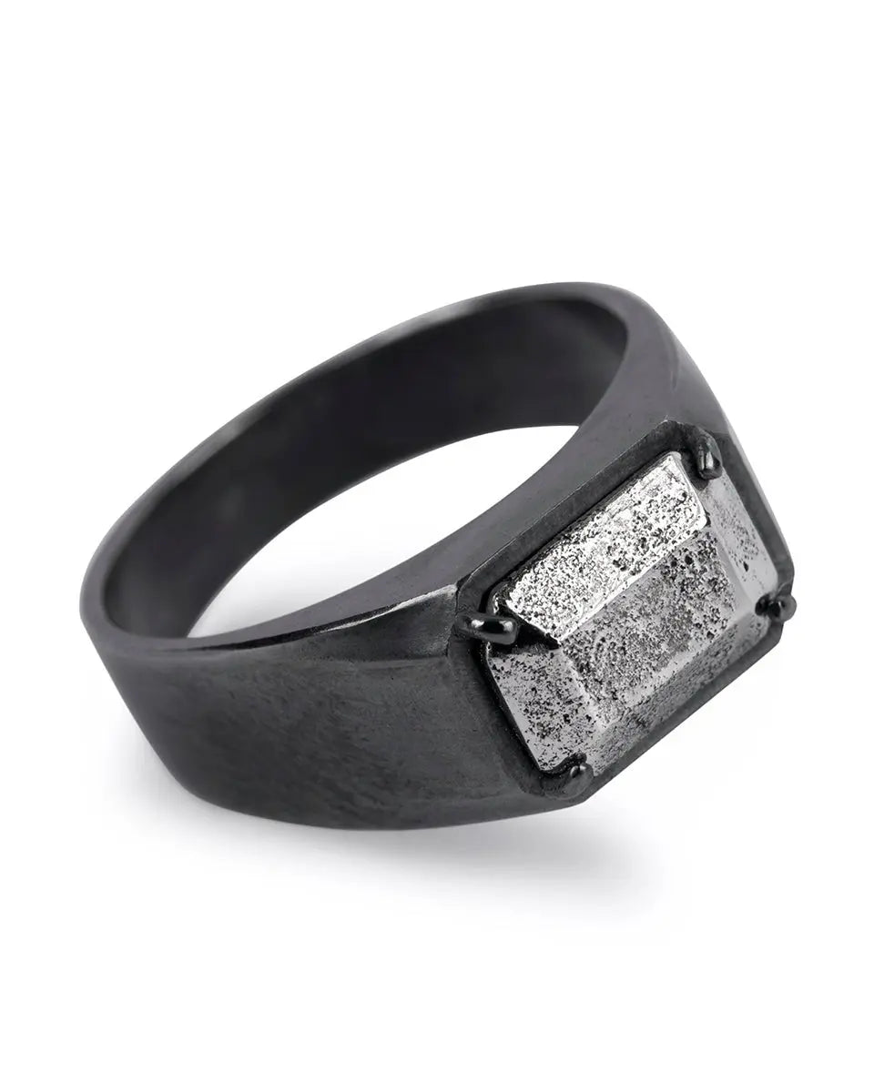 Bague - Miroir Chamanique Oxydé